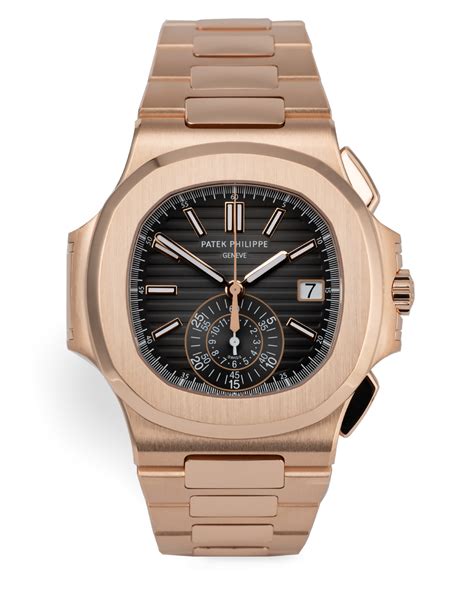 patek philippe nautilus chronograph 18k rose gold|Patek Philippe Nautilus with diamonds.